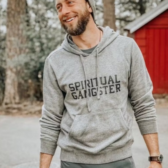 NWT Spiritual Gangster Gray Pullover Graphic Hoodie Unisex - Picture 1 of 8